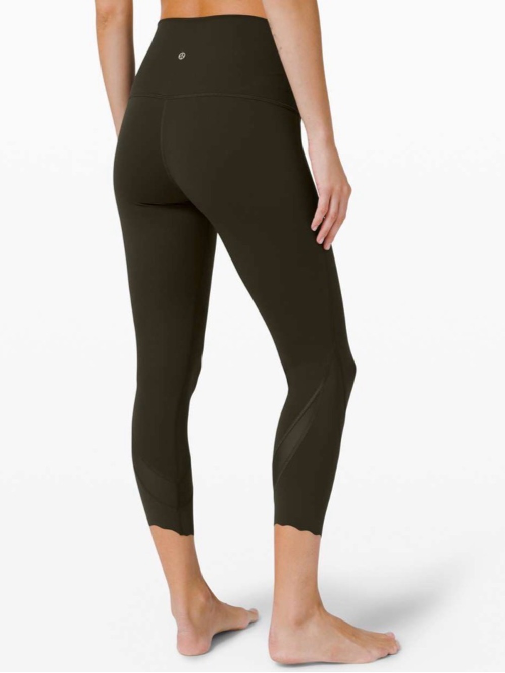 Lululemon Wunder Under High-Rise Crop 23" *Updated Scallop Full-On Luxtreme